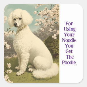 Noodle Poodle Aufkleber