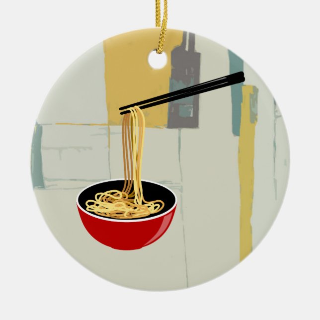 Noodles Keramik Ornament (Vorne)