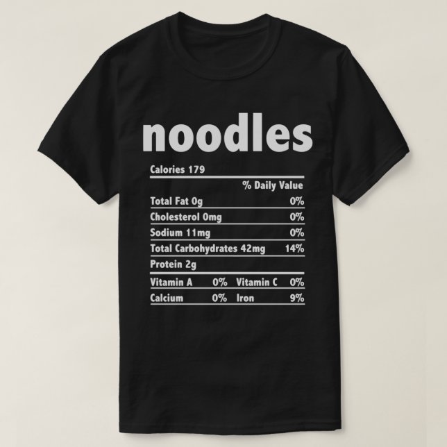 Noodles Nutrition Funny Erntedank Weihnachtsfoto T-Shirt (Design vorne)
