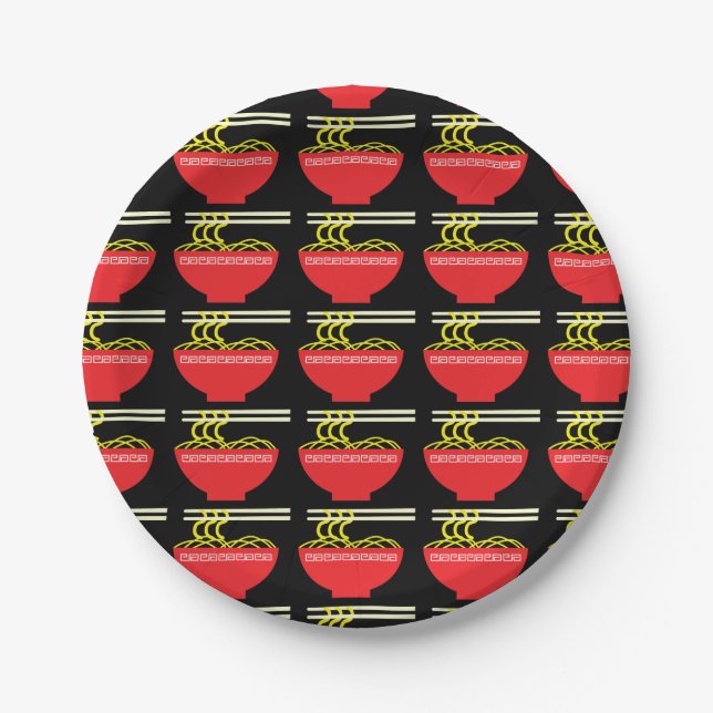 Noodles Pappteller (Vorderseite)