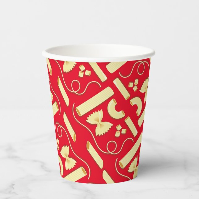 Noodles Pasta Kid 1. Geburtstag Party Italienisch Pappbecher (Vorderseite)