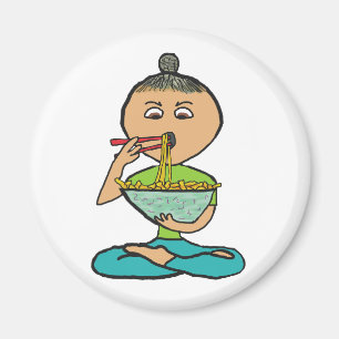 Noodles und Chopsticks Magnet