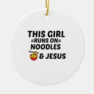 NOODLES UND JESUS KERAMIK ORNAMENT
