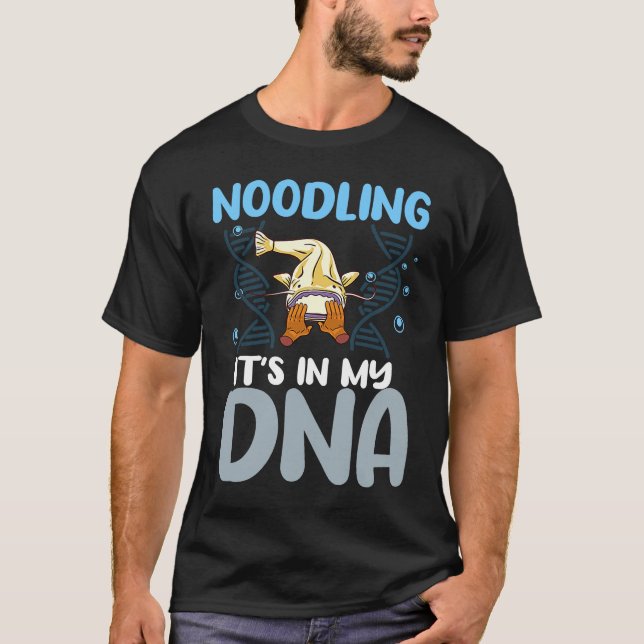 Noodling Catfish Fishing Flathead Catfish Noodle T-Shirt (Vorderseite)