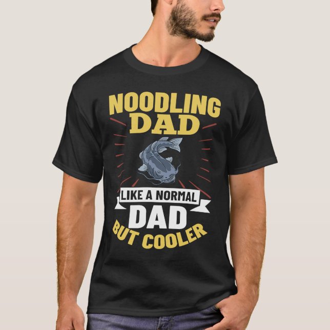 Noodling Catfish Fishing Flathead Catfish Noodle T-Shirt (Vorderseite)
