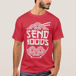 Noods Funny Distressed Ramen Noodles Bowl 279 send T-Shirt