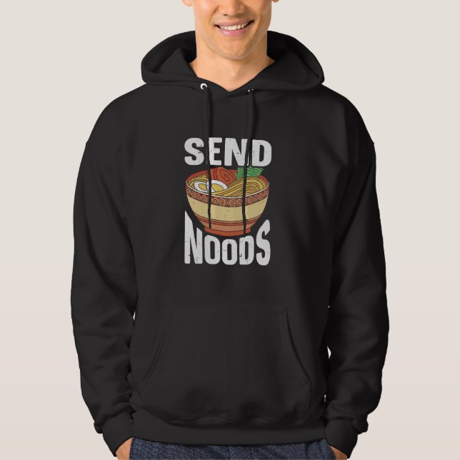 Noods Funny Japanese Ramen Noodle senden Hoodie (Vorderseite)