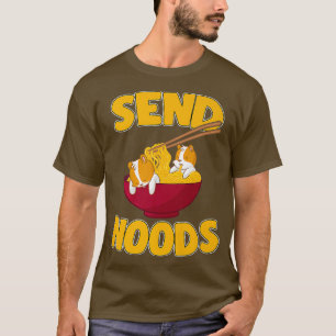 Noods Kawaii Gerbil Hamster Ramen Noodles senden T-Shirt
