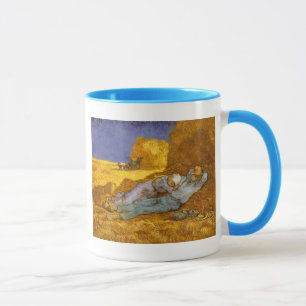 Noon, Erholung aus der Arbeit Van Gogh Fine Art Tasse