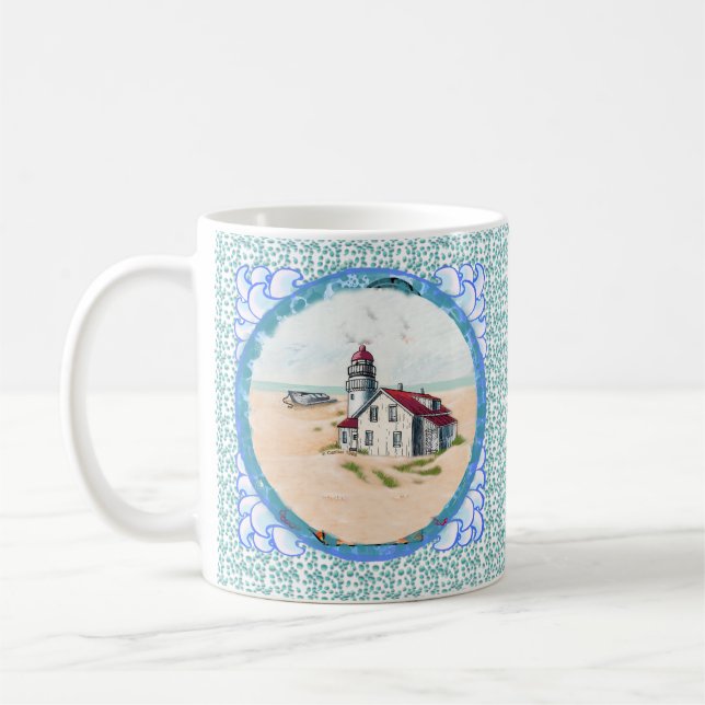 Noon Lighthouse Tasse (Links)