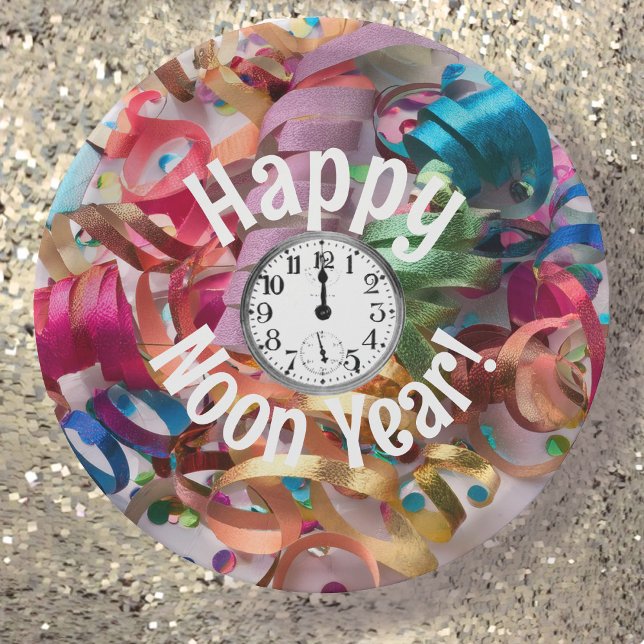 Noon Year's Eve Family Party Sticker Pappteller (Von Creator hochgeladen)