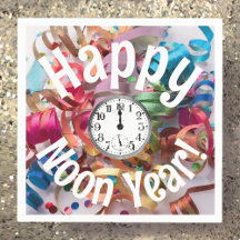 Noon Year's Eve Family Party Sticker