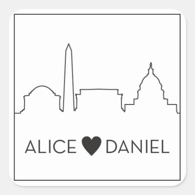 Noonan Aufkleber1 Quadratischer Aufkleber (Vorderseite)