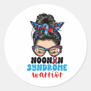 Noonan Syndrom Mama Support Noonan Syndrom Awaren Runder Aufkleber