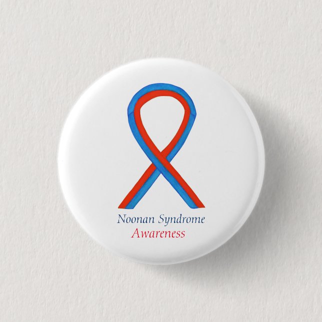 Noonan Syndrome Awareness Ribbon Button Buttone (Vorderseite)