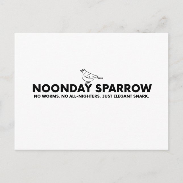 Noonday Sparrow Postkarte (Vorderseite)