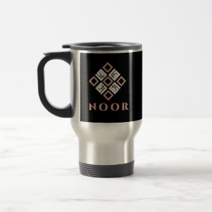 NOOR Name Tasse   Modernes Kufisches Geometrisches