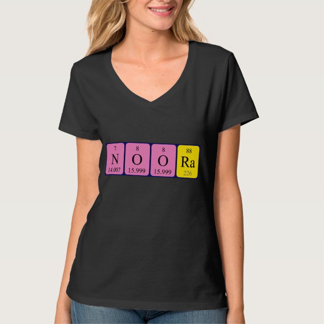 Noora Periodenname Shirt (Vorderseite)