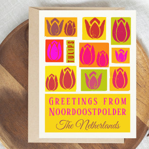 Noordoostpolder Tulips Niederlande Holland Postkarte