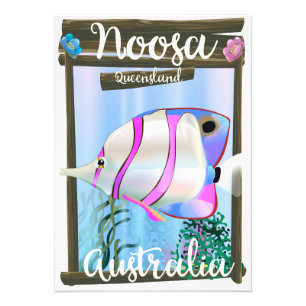 Noosa Australia Vintage Reiseplakat Fotodruck