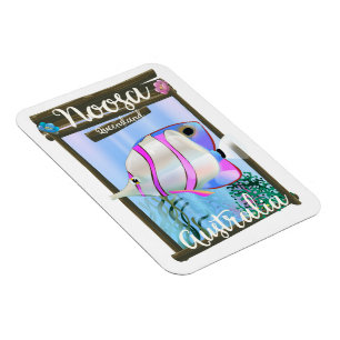 Noosa Australia Vintage Reiseplakat, Magnet