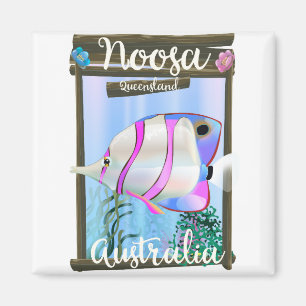 Noosa Australia Vintage Reiseplakat Magnet