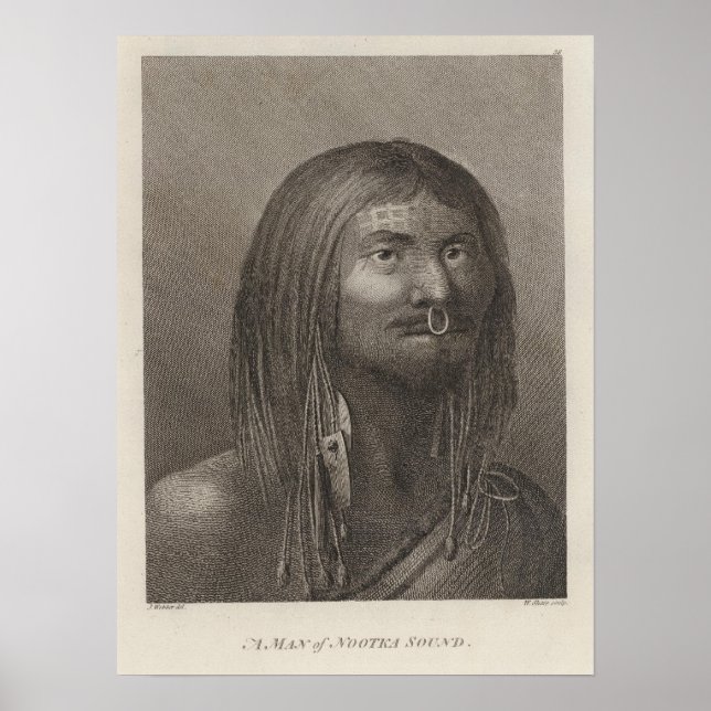 Nootka Man, British Columbia Poster (Vorne)