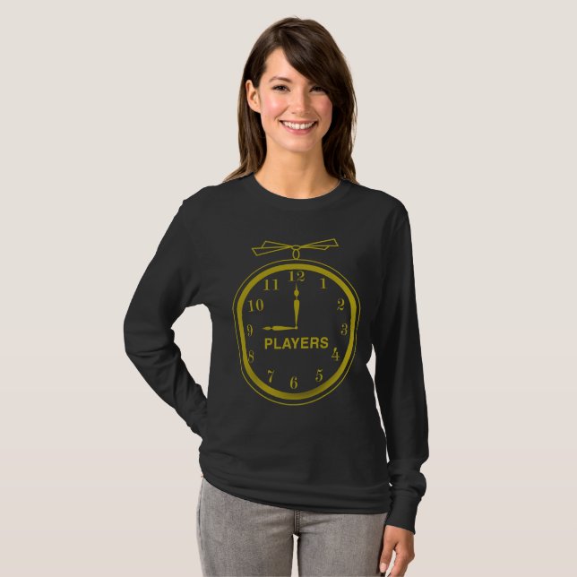 NOP Clock-Logo Langärmeliger T - Shirt (Vorne ganz)