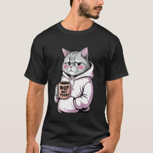 Nop Nicht Heute, Süße Katze T-Shirt