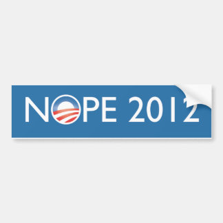 Nope 2012 autoaufkleber