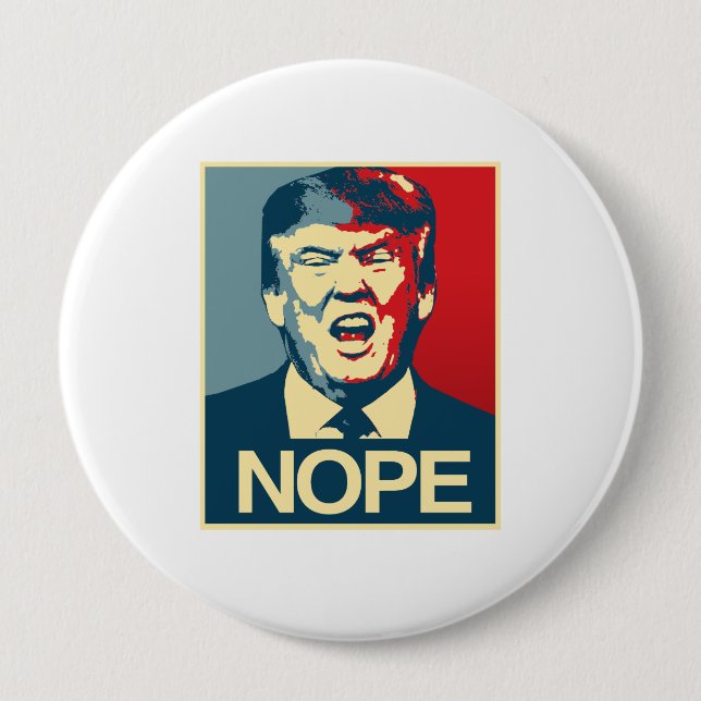NOPE - Anti-Trumpf Plakat - Anti-Trumpf - Button (Vorderseite)
