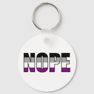 Nope Asexual Pride Flag Ace Pride Schlüsselanhänger