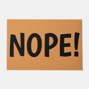 NOPE enormer Buchstabe-Spaß-unhöfliches Sprichwo Fußmatte