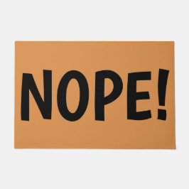 NOPE enormer Buchstabe-Spaß-unhöfliches Sprichwort Fußmatte