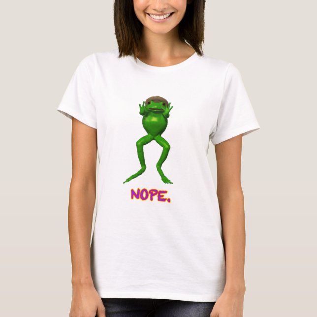 Nope Frog T-Shirt (Vorderseite)