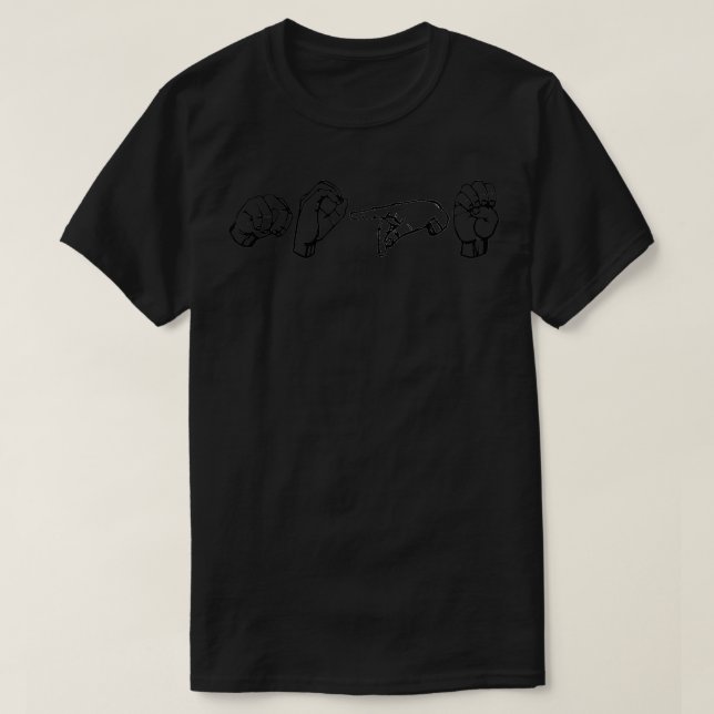 Nope in ASL T-Shirt (Design vorne)