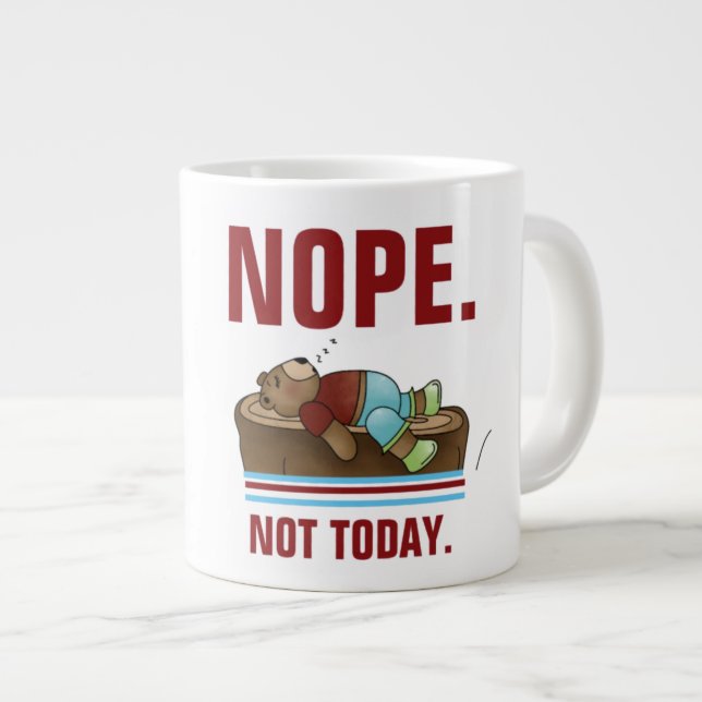 Nope - Jumbo-Tasse (Vorderseite Rechts)