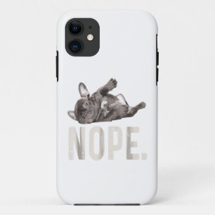 Nope Lazy French Bulldog Lover Gift Case-Mate iPhone Hülle