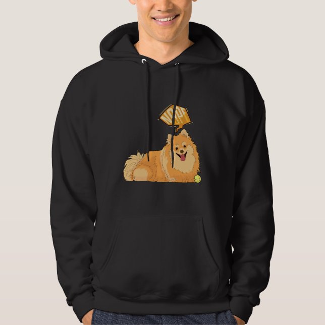 Nope Lazy Spitz Funny Spitz Hoodie (Vorderseite)