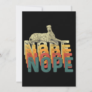 Nope Lazy Whippet Dog - Dog Lover Gift Feiertagskarte