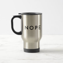 NOPE Moderne Trendy Typografie