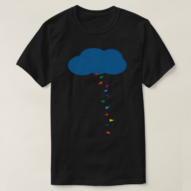 Nope Movie Cloud Sticker T-Shirt (Design vorne)