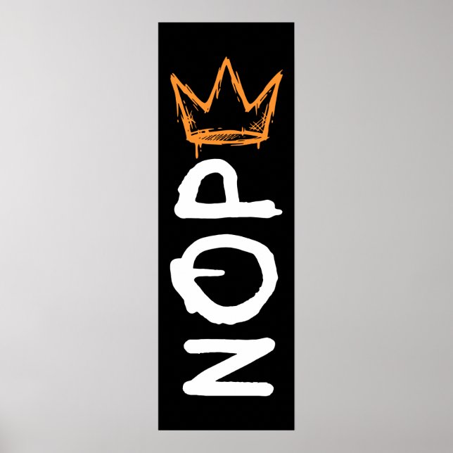 Nope No Kings America Democracy Anti-Trump I Poster (Vorne)