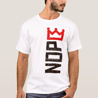 Nope No Kings Protest Sign Vertikal T-Shirt