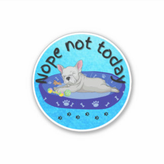 Nope noch nicht heute Frankreich Aufkleber