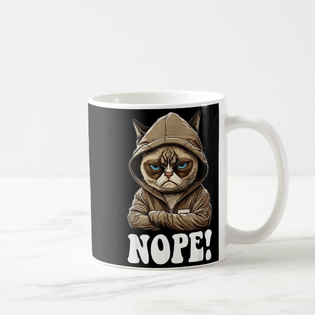 Nope! Nope - Employee Work Colleagues Teenager Cat Kaffeetasse (Rechts)