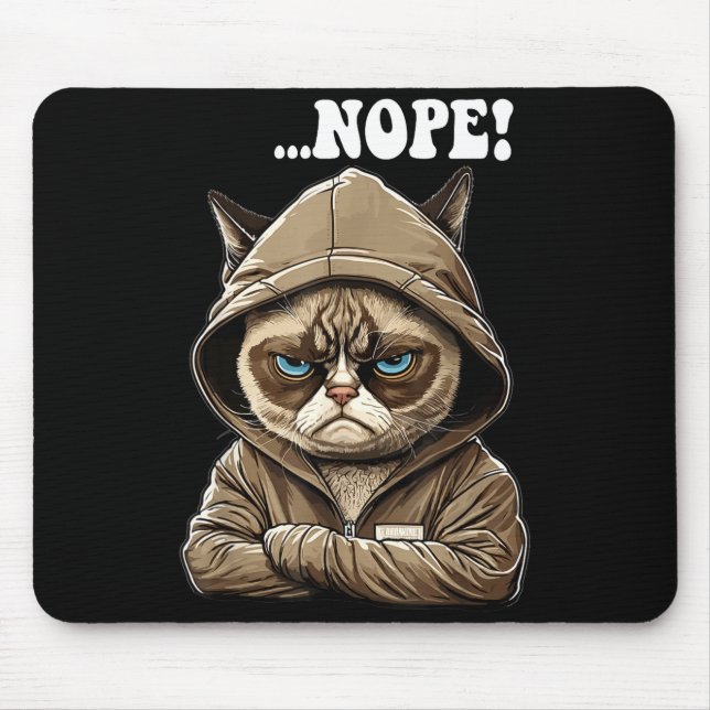 Nope! Nope - Employee Work Colleagues Teenager Cat Mousepad (Vorne)