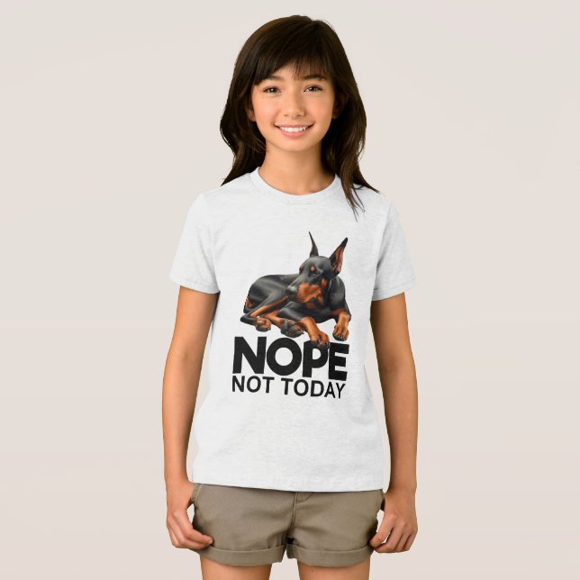 Nope Not Doberman Pinscher Tri-Blend Shirt (Vorderseite Voll)