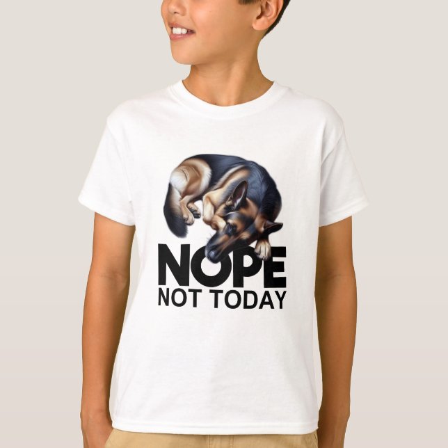 Nope Not German Shepherd T-Shirt (Vorderseite)