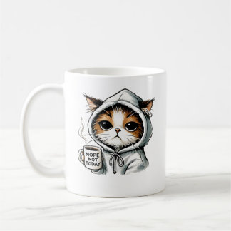 Nope not Today Chat, Funny Cat, Coffee Lover, Grum Kaffeetasse